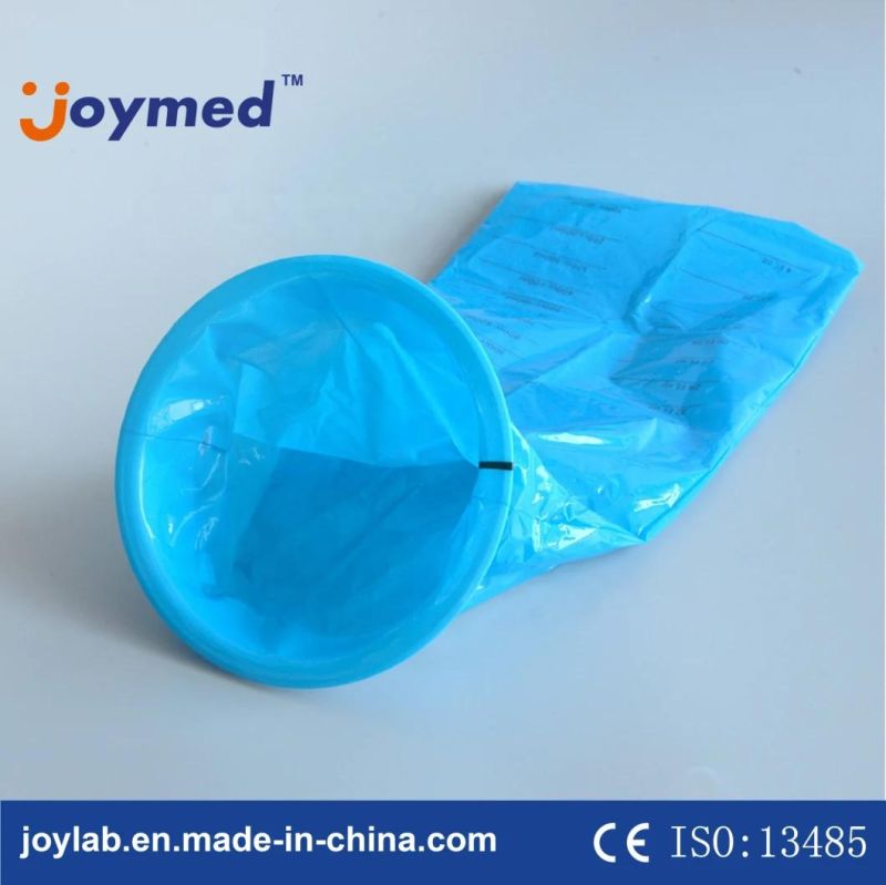 LDPE Plastic Blue Disposable Medical Vomit Bag for Vomit Collecting