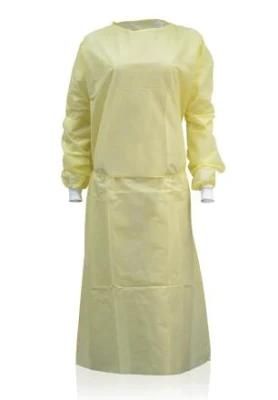 AAMI Level 1/2/3, Disposable Isolation Gown, Non Sterile with Knitted Cuffs Waterproof