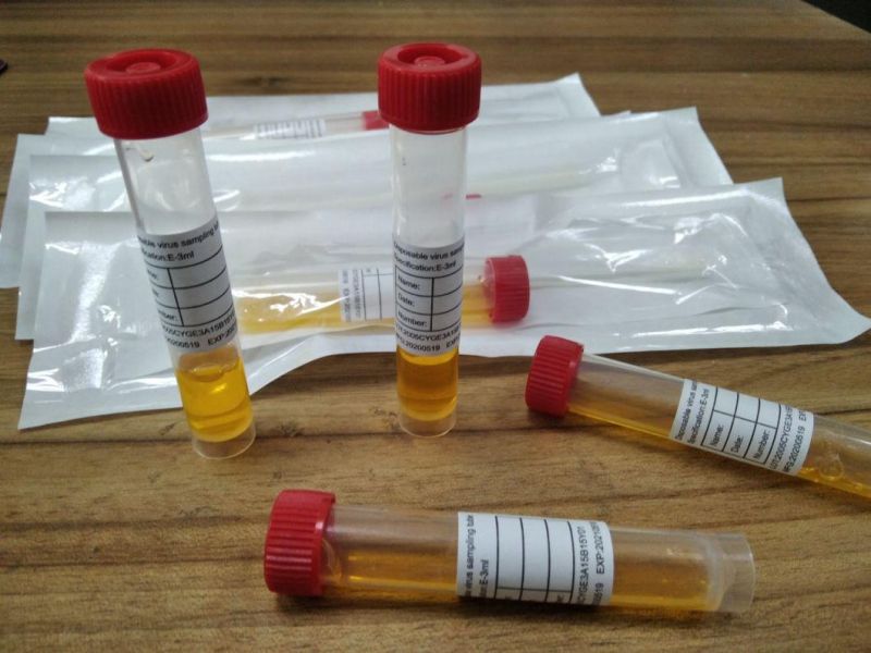CE/FDA/Eua Vtm PCR Test with Flocked Nasopharyngeal Swab