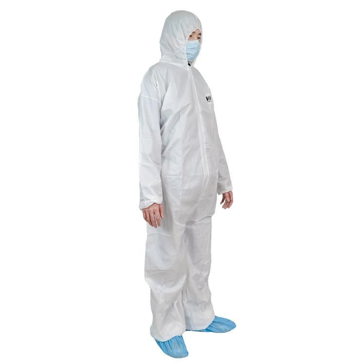 Nonwoven Disposable Protection Suits, Spp SMS Mf Coverall Suit for Industry