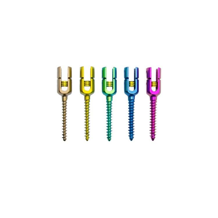 China Manufacture Monoaxial Reduction Screw Spinal Fixation Screws Orthopedic Surgical Implants