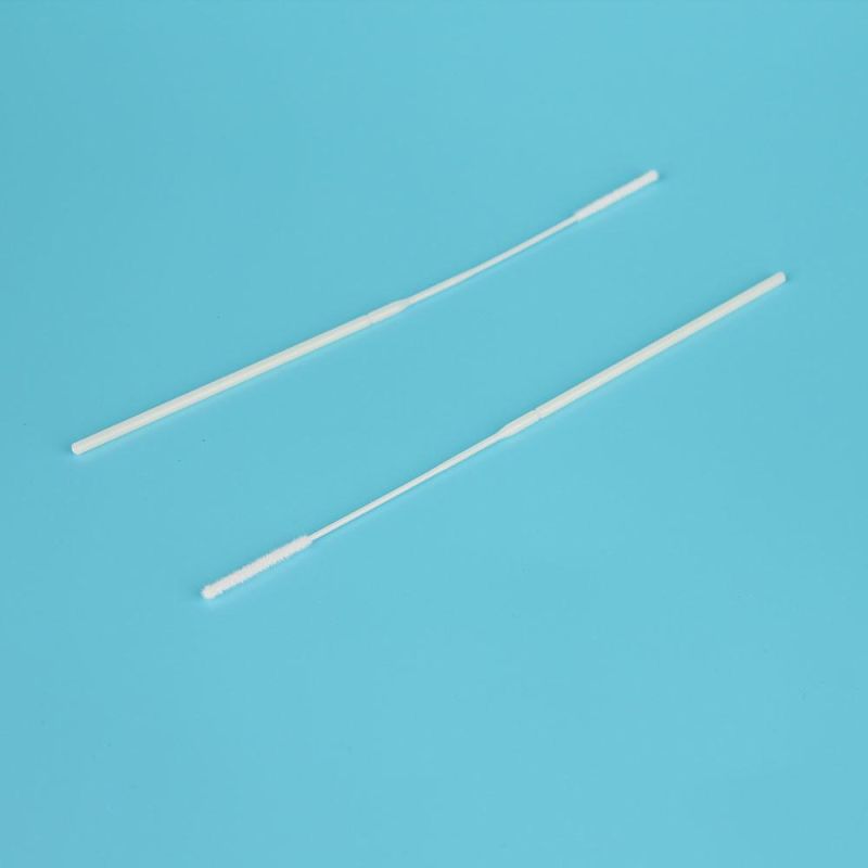 China Wholesale Disposable Sterile Sample Collection Oral/Throat/Nasal/Nasopharyngeal Nylon Flocked Swab