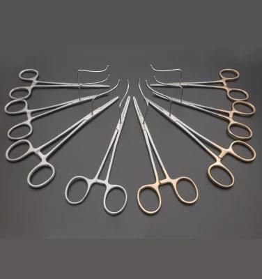 Stainless Steel Elbow Ligation Forceps Surgical Scissors Ligation Fixture Clamp