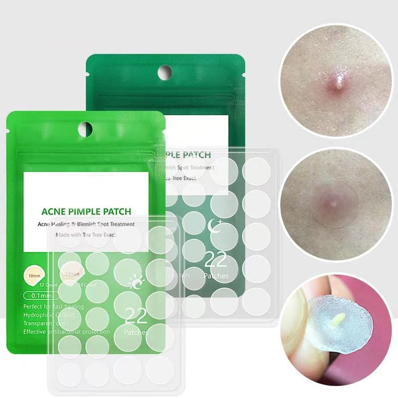 Disposable Medical Hydrocolloid Acne Pimple Patch Round Tag 36PCS Big Small Acne Patches