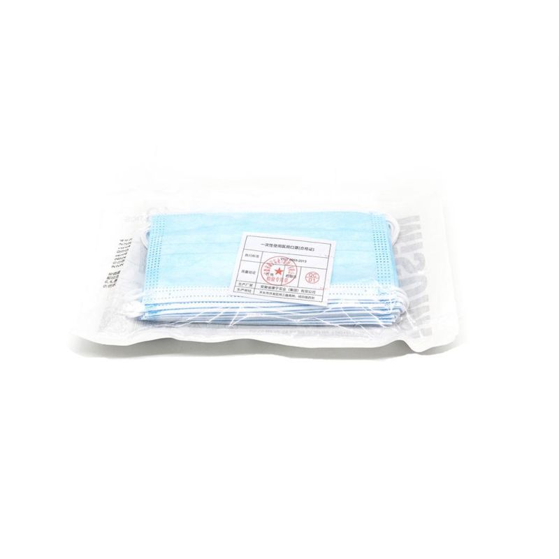 Disposable Face Shield Medical Supply Non Woven 3ply Face Mask