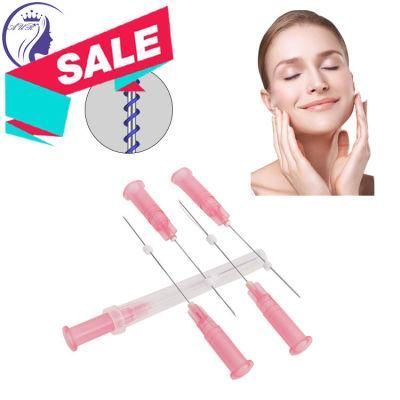 Korea Manufacturer Blunt Needle Cannula Face Nose Lifting Cog Type Sterile Pdo Thread