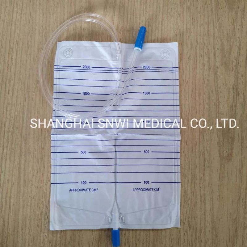 Disposable Medical Surgical Sterile PVC Urinary Urine Collection Drainage Bags Used in Hospital