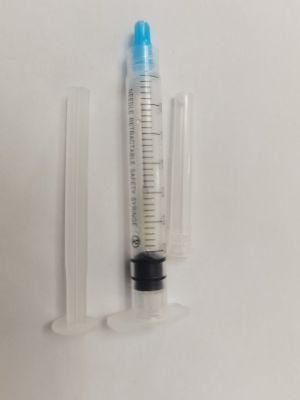 Disposable Medical Needle Retractable Safety Syringe with Safety Needle FDA CE Approved