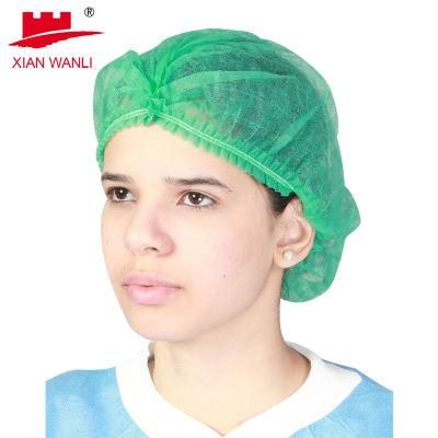 Anti Dust Breathful Disposable Hat Hair Net Non Woven Mob Caps