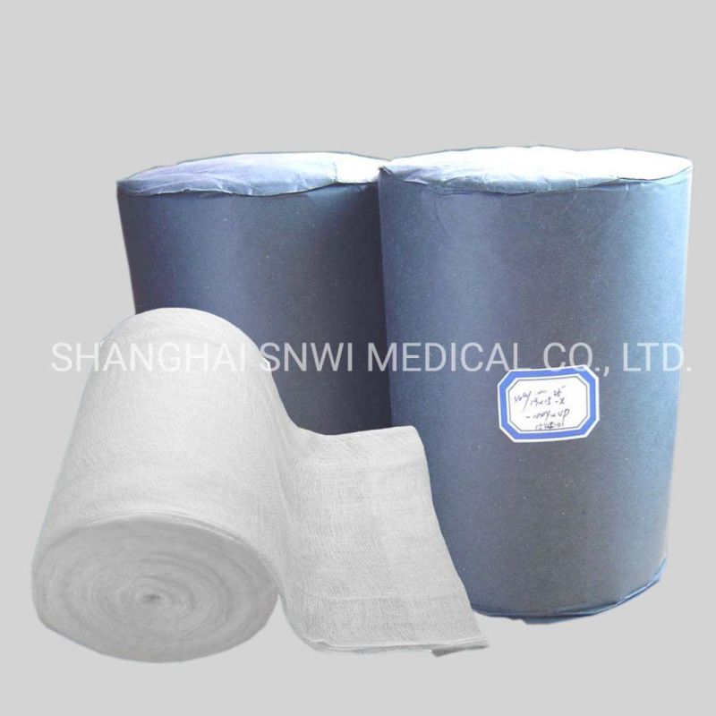 High Quality Medical Products 100% Cotton Absorbent X-ray Detectable Jumbo Gauze Roll