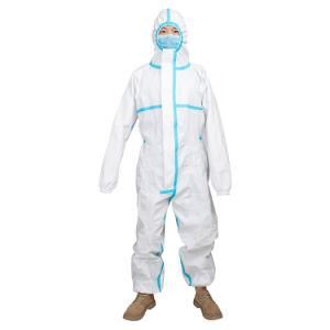 Disposable Protective Suit Plastic Closures Isolation Suit Protective Clothing