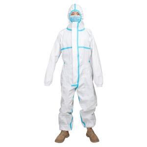 Disposable Protective Suit Plastic Closures Isolation Suit Protective Clothing