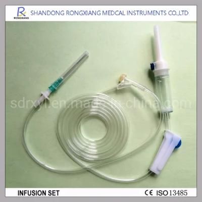 Hot Sale Disposable IV Giving Infusion Set with Filter Y Site with Needle Hospital Equipment Medical Instrument