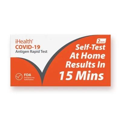 Dean Antigen Rapid Test at-Home Self Test, Results in 15 Minutes with Non-Invasive Nasal Swab, Easy to Use