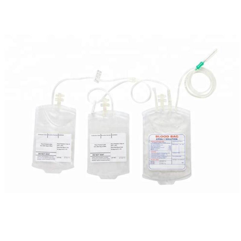 Transfusion Bag Single Double Triple Quadruple Blood Collection Bags