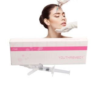 2ml Cross Linked Hyaluronic Acid Injection for Lips Enhancer with Bdde Syringe Injectable Dermal Filler