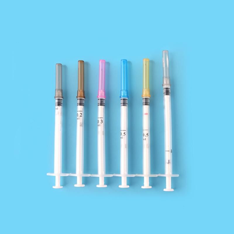 Medical Disposable Syringe 0.5ml 1ml 2ml 3ml 5ml 12ml 20ml 60ml 100ml