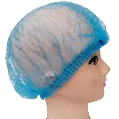 Disposable PP Non Woven Clipcap Bouffant Head Cover