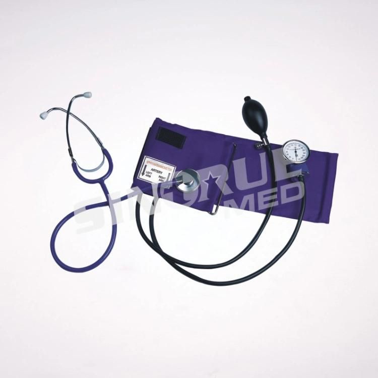 Clinic Hospital Aneroid Sphygmomanometer with Stethoscope