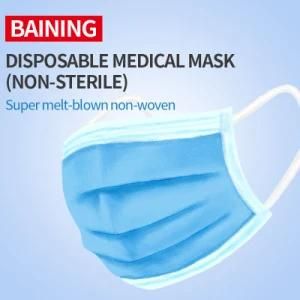 Disposable Medical Mask Face Mask (Non-sterile) Bfe&gt;99% En14638 Stock Wholesale