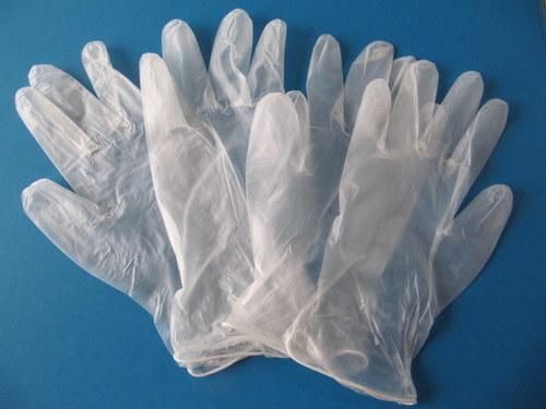 Clear /Bule Powded Disposable Medical Vinyl Gloves (ISO, FDA, CE Approved)