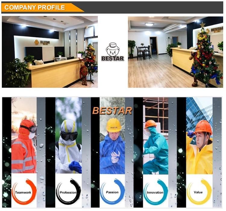 Paint Spraying Pharmaceutical Abestos Removal Use Type 56 Microporous + SMS Protective Coverall Suit