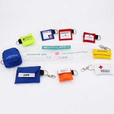CPR Mask Key Chain One Way Value Rescue Face Shields