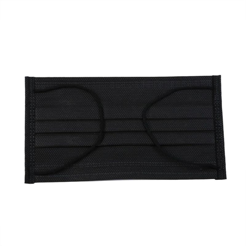 Black 3ply Personal Protection Disposable Face Mask