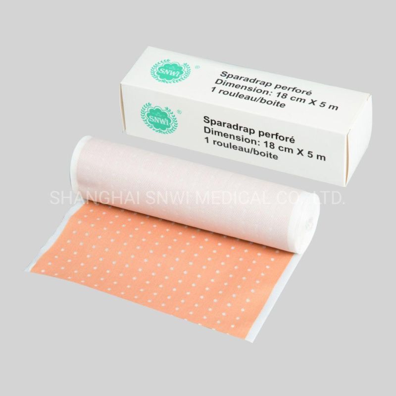 Skin Color Medical Drilled and Perforated Zinc Oxide Plaster Punching Plaster