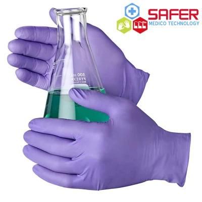 Violet Nitrile Gloves High Qaulity Disposable Gloves Manufacturers Powder Free