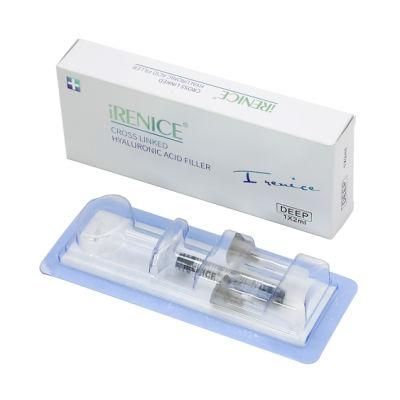 Irenice Sodium Hyaluronate Acid Gel for Plastic Surgery Cheek Nose up Dermal Facial Filler for Beauty Use