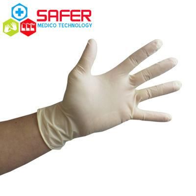 Examination Latex Gloves Disposable China Powder Medical Grade