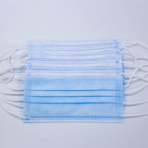 Stock! Disposable 3 Ply Ear Loop Blue / White Color Medical Mask Disposable Face Mask