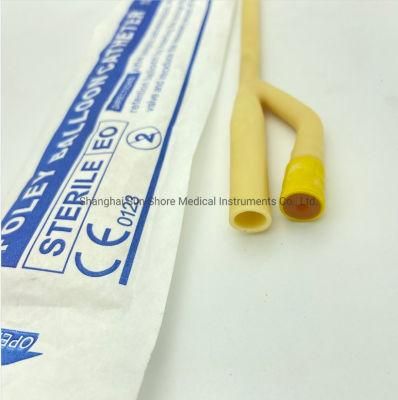 Foley Catheter Disposable Sterile 100% Silicone Coated Latex Foley Balloon Catheter