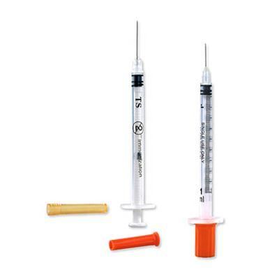 1ml Disposable Safety Insulin Syringe with Needle