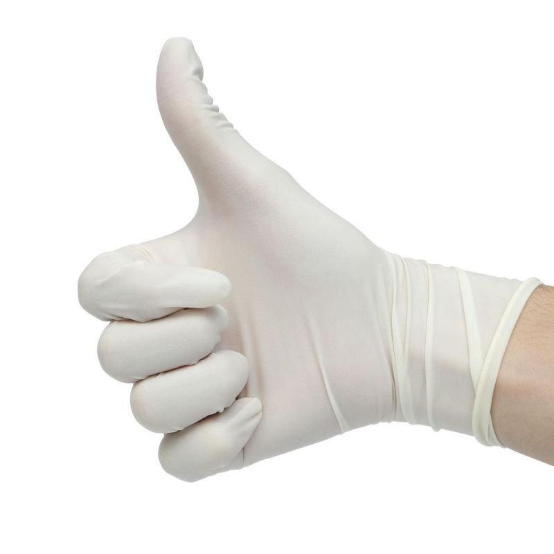 Wholesale Non-Sterilized Powder-Free Waterproof Transparent Latex Examination Gloves Disposable