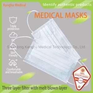 Shandong Kanghu Non Sterilization of Three Layer Disposable Medical Masks for Adult Students