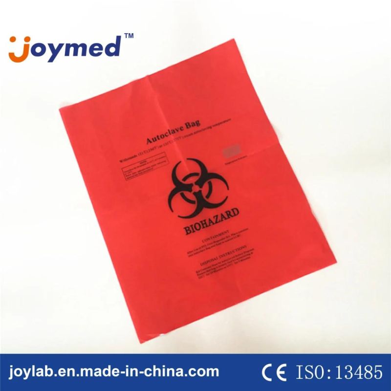 Wholesale HDPE Autoclave Bio Medic Waste Biohazard Yellow Flat Bag