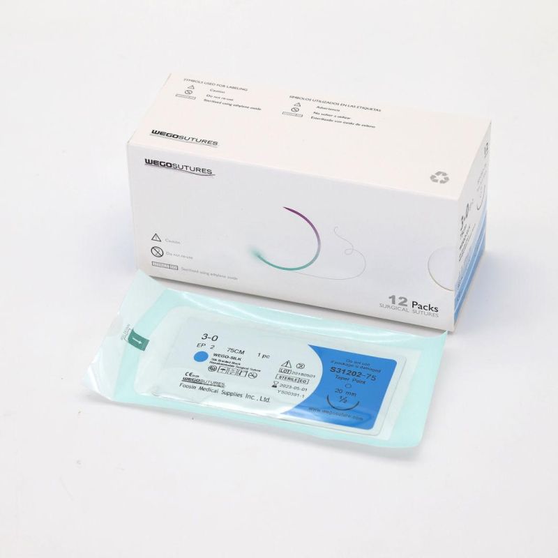 Sterile Surgical Suture with Needle (Silk)
