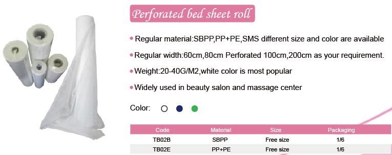 Nonwoven Examination Bed Sheet Roll / Disposable Medical Bed Sheet Roll / Paper Bed Sheet Roll