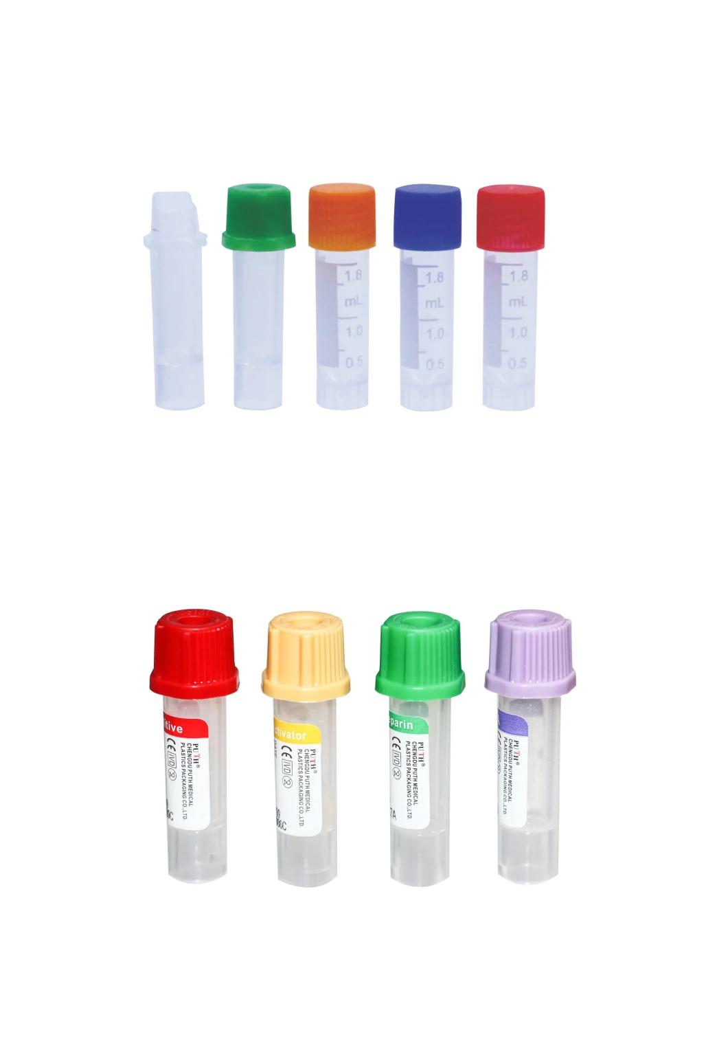 Non-Vacuum Blood Collection Tube (No additive) Approved with CE&ISO 13458