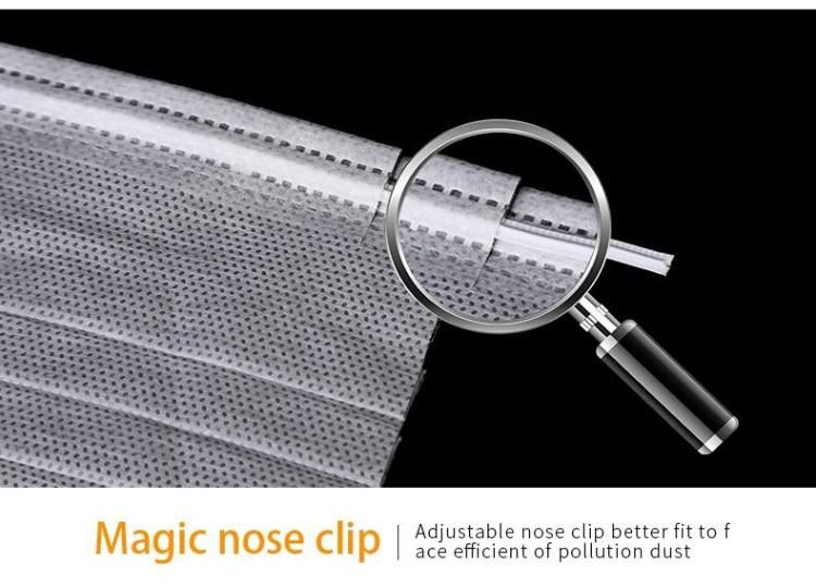 4-Ply Black Disposable Nonwoven Activated Carbon Mask