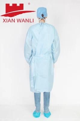 AAMI Level Certified Medical Gown SMS and PE Laminated Fabric