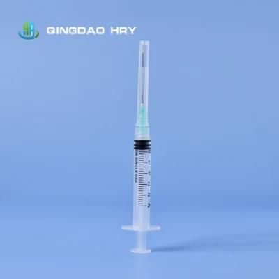 China Manufacturer of 3 Parts 3ml Luer Lock Medical Disposable Syringe with Needle CE FDA ISO and 510K