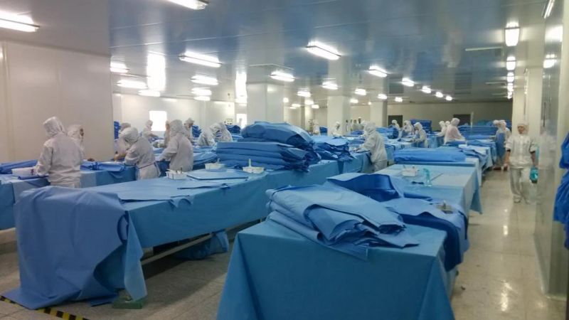 Medical Supply Nonwoven Absorbent Disposable C-Section Surgical Drape
