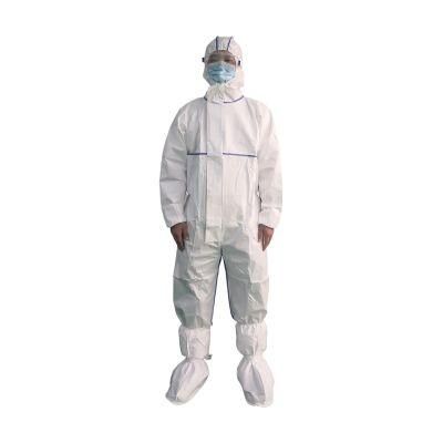Guardwear OEM En 14126 Certificated Protective Coverall Bacteria &amp; Virus Infection Control PPE Protective Clothing