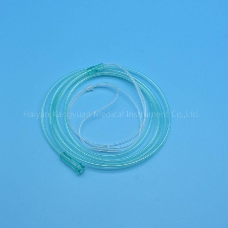 Whole Sale Disposable Oxygen Nasal Cannula PVC Transparent Tube Medical Supply Medical Material Soft Tip Oxygen Therapy Device