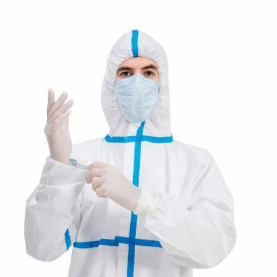 Non-Woven Fabric Safety Clothes CE Supplies Materials Sterile Disposable Surgical Gown Manufacture