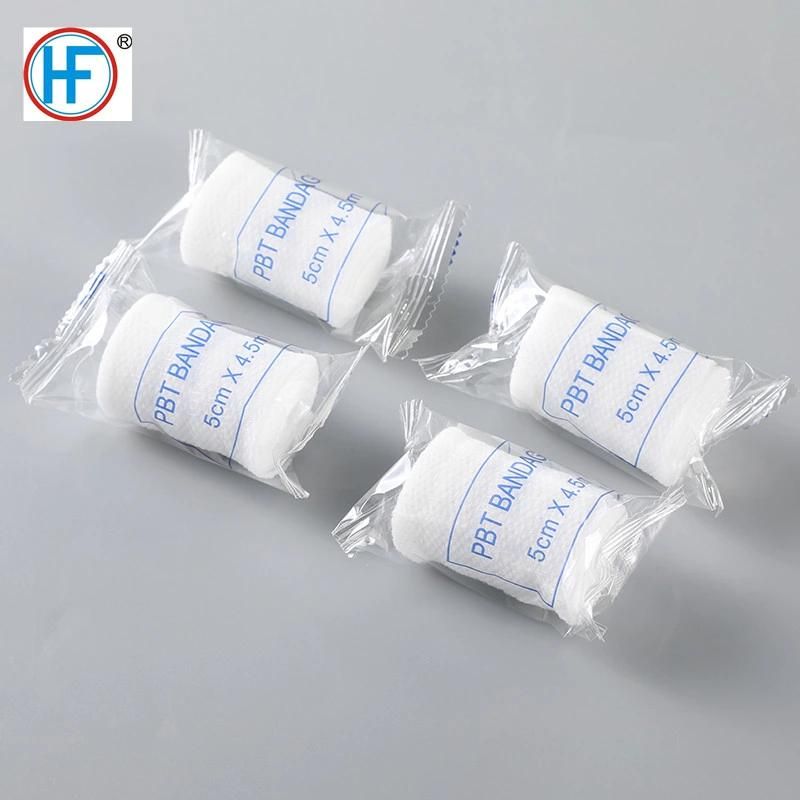 Mdr CE Approved Instant Absorption Rolled Gauze Dressing Woven PBT Conforming Bandage