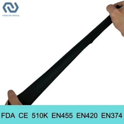 Black Color 510K En455 Powder Free Disposable Nitrile Examination Gloves